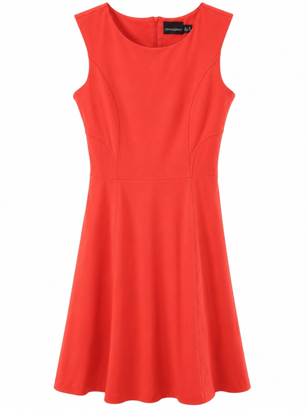 Cynthia Rowley Coral Sleeveless A-Line Mini Dress